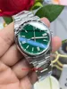 Orologi da uomo di alta qualità 124300 41mm cal.3230 orologio meccanico automatico 904L CLEAN fabbrica zaffiro luminoso immersioni quadrante verde orologi da polso in ceramica-3