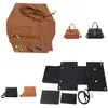 Women Shoulder Handbag Easy Bag Making Kit Handmade DIY PU Leather Bag Knit Set Material Accessories for Hand Sewing Bag 231226