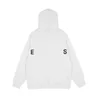 Essentialsweatshirts Zip Up Hoodie Designer Sweater Letras Reflexivas Mens Womens 460G Fleece Atacado 2 Peças Desconto