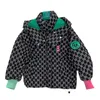 Winter Shiny Plaid Jacket for Girls Hooded 90% Real Down Thicken Warm Children Girls Coat Kids Teenage Parkas Outerwear 231226