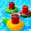 Floating Cup Holder Swim Ring Water Toys Party Beverage Boats Baby Pool Uppblåsbara dryck Holder Bar Beach Coasters FY4895
