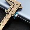 Mini KeyChain Portable Cute Vernier Caliper Keychain Charm Herrens dam Bag Keychain Tillbehör Liten gåva