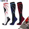 1Pair Compression Socks for Men Women 20 30 mmHg Knee High Support Athletic Sports Travel Running Nurses 231225