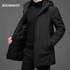 2023 chegada de inverno homens jaqueta quente de alta qualidade casaco casual engrossar com capuz parka masculino tamanho m 4xl 231226