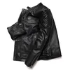 Motocicleta jaquetas de couro genuíno para homens estilo real couro fino roupas motociclista moda jaqueta vaca casacos S-5XL 231226