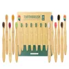 Y-Kelin 12 Pcs Charcoal Bamboo Toothbrushes Soft Eco-Friendly Biodegradable Natural Toothbrush Oral Care 231225