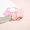 Leuke Sleutelhangers Ijs Bubble Thee Biscuit Roze Sleutelhangers Vriendschap Voor Vriend Vrouwen Handtas Gift Sieraden 231226