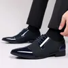 Trend Classic Men Dress Buty do Oxfords Pu skóra Lace Up Formal Black Wedding Party 231226