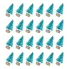 Decorações de Natal 24 Pcs Mini Árvore Gofts Adorno de Mesa Pequeno Presente Sisal Ornamento de Seda Escritório Decore