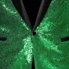 Jaquetas masculinas brilhantes lantejoulas glitter embelezado blazer jaqueta homens nightclub baile terno traje homme roupas de palco para cantores casacos