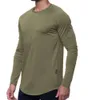 Lu Men Yoga Outfit T-shirt sportiva a maniche lunghe Uomo Sport Style Abbigliamento aderente per fitness Elastico Quick DryTraspirante e casual sottile 8787