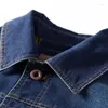 Männer Jacken Herbst Winter Cowboy Jacke Männer Casual Denim Und Mantel Drehen Dow Kragen Military Windjacke Männliche Kleidung Plus Größe m-6XL