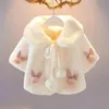 Lente Herfst Baby Cape Imitatie Bont Peuter Kinderen Vest Poncho Kleding Baby Meisje Mantel Bovenkleding PTKPCC 231226