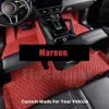 السجاد مخصصات جلدية مخصصة للسيارات الأرضية لسوبارو WRX Impreza Ascent Outback Forester Brz Legacy Crosstrek Auto Carpets Cover 0929233S