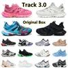 con Box Triple S Track 3.0 Designer Scarpe casual Sneakers Nero Bianco Verde Trasparente Suola in cristallo di azoto 17FW Scarpe da corsa Uomo Donna Scarpe da ginnastica outdoor