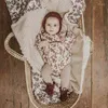 Couvertures tricotées bébé couverture de coton né recevant Swaddle Wrap serviette de bain infantile sac de nuit literie poussette jeter