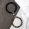 Strand 2Pcs/Set Beads Natural Bracelet For Lovers Stone Distance Heart Magnet Couple Bracelets Friendship Fashion Jewelry