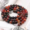 Catene Collana a catena lunga Collane a filo per donna Agate naturali Pietra Girocollo colorato Regalo di gioielli fatti a mano della Boemia B248