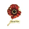 Pins Broches CINDY XIANG Strass Poppy Bloem Voor Vrouwen opdat We Brief Pin Rood Emaille Broche 20222758