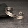 Vinterly viking pulseiras homens cobre puro ajustável manguito pulseira de energia pulseira magnética pulseiras para artrite q071202j
