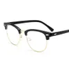 2020 Klassieke Klinknagel Half Frames Brillen Vintage Retro Optica Bril Frame Mannen Vrouwen Clear Brilmontuur Brillen oculos de232d