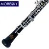 MORESKY Professional C Key Oboe of ebony Semi-automatic Fully automatic Oboe Style Cupronickel Plated Silver