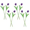 Decoratieve Bloemen 8 Stuks Simulatie Tulp Tulpen Nep Decor Tak Planten Kunstmatige DIY Gesimuleerd Versieren Boeket Bruid Thuis