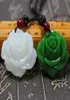 Pendant Necklaces Exquisite Imitation Jade Rose Flower Necklace Ladies Fashion Charm Chinese Style Lucky Amulet Jewelry GiftPendan3449809