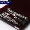 Oboe profesional con llave en C MORESKY, estilo semiautomático, chapado en cuproníquel, Oboe plateado totalmente automático