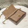 Womens New Single Shoulder Crossbody Small Square with Genuine Leather Pattern Colored Chain 60% Off Store Online