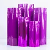 1/4oz 다양한 색상 지퍼 포장 Mylar Bag Glossy 패키지 가방 평면 공예품 포장 파우치 voukq emgvb