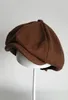 Gierig Rand Hoeden Merk Wol Sboy Caps Mannen Platte Caps Vrouwen Koffie Britse Gatsby Cap Herfst Winter Wollen Hoeden hoogwaardige Baret DROP B9815980