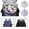 DENUONISS 33L Cooler bag Soft Large 36 Cans Thermal Backpack Insulated Bag Travel Beach Beer Leak-proof Food Storage Bag 231226