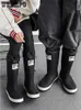 Rubber Boots Women Bound Feet Waterproof Rain Boots Anti Slip Couples Outdoor Water Single Shoes Long Drum Rain Boots Men 231226