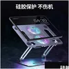 Laptop Cooling Pads Cooler Base Stand Foldable Pad Support Adjustable Notebook For Ipad Within 17.3 Inch 2 Fans Drop Delivery Comput Dhr31