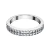 Clusterringen Bloemrijke Sieraden Micro Verharde Bandring Massief 925 Sterling Zilver Verlovingswit Goud Kleur Prmoise6740958