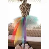 Gonne donne eventi celebrazione festa arcobaleno color pettiskirt anteriore per adulto gonna lunghe lunghe