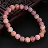 Strand haute qualité pierre naturelle patinée perles rondes bouddha Bracelets oeil de tigre pour hommes femmes Bracelet bijoux faits à la main Pulsera