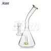 Piatta di piattaforma di piattaforma per olio di vetro Bong Doccia con doccia a pianta di b. BONG BASE BASE CAPILE Acqua di vetro Stile Spegno Cucciolo piegato Fumo Tubo di gorgogliatore 8,7 pollici con ciotola da 14 mm