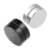 Backs Earrings 1PCS Round Beautiful Circle Non Piercing Strong Magnet Magnetic Mens Ear Clip Girls