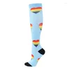 Chaussettes pour hommes taille S-XXL bas de Compression de mollet adaptés à l'œdème diabète varices Circulation course hommes femmes