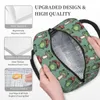 Bags Mushroom Frog Lunch Bag Animal Cartoon Frogs Aesthetic Vintage Lunch Box Travel Tote Food Bags Oxford Graphic Design Cooler Bag