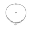 Chokers Trendy Lovers Halsband Lab Diamond Cz Stone White Gold Filled Chorker Pendant Halsband för kvinnor Bridal Party Wedding Jew258Q