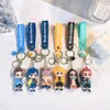 Demon Slayer Karakter pvc rubber sleutelhanger kimetsu no yaib Anime figuur souvenir 3d sleutelhanger