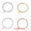 Tifanism Design Women Bead Bracelets Charm Luxury Jewelry for Lady Gift T style love pearl bracelet Street rose gold With Original Box