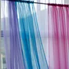 Cortina sólida branca de tule transparente, cortinas para sala de estar, moderna, voile, organza, tecido 5z