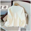 Women's Sweaters Plus Size Women Sweaters Outerwear Autumn Winter Fake Mink Velvet Tassel Lady Jackets Loose Knitted Cardigans Thick Coats KT24 J231227