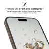 Matte screenprotector voor iPhone 15/iPhone 14 Pro Volledige dekking Scherm Gehard glas Anti-glare Anti-vingerafdruk Screenprotector met bubbelvrij