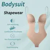 U Plunge Body Shapewear Lingerie Body Shaper Reggiseno push up invisibile per abito senza schienale Abito da sera Biancheria intima modellante 231226