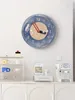 Väggklockor Creative Clock Cream Style Cute Healing Restaurant Super Silent Living Room Bedroom Desktop